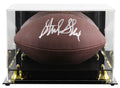 Packers Sterling Sharpe Signed Wilson Super Grip Football W/ Case BAS Witnessed