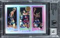 Bird/Erving/Magic Signed 1996 Topps Finest Refractors #22 Card Auto 10 BAS Slab