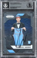 Thunder Domantas Sabonis Signed 2016 Panini Prizm #255 Rookie Card BAS Slabbed