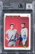 William Shatner Signed 1979 Star Trek #82 Duo For Danger Card Auto 10! BAS Slab