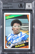 Rams Eric Dickerson "HOF 99" Signed 1984 Topps #280 Card Auto 10! BAS Slabbed 2