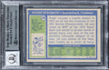 Cowboys Roger Staubach "HOF 85" Signed 1972 Topps #200 Card Auto 10! BAS Slabbed