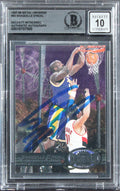 Lakers Shaquille O'Neal Signed 1997 Metal Universe #50 Card Auto 10! BAS Slabbed