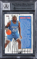Magic Shaquille O'Neal Signed 1996 Metal #143 Card Auto Grade 10! BAS Slabbed
