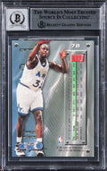 Shaquille O'Neal Signed 1995 Metal Silver Spotlight #78 Card Auto 10! BAS Slab