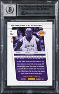 Lakers Shaquille O'Neal Signed 2013 Panini Prizm #204 Card Auto 10! BAS Slabbed