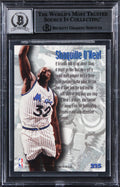 Magic Shaquille O'Neal Signed 1995 Metal #215 Card Auto Grade 10! BAS Slabbed