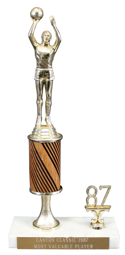 Shaquille O'Neal 13 Inch 1987 High School Canyon Classic MVP Trophy Un-signed
