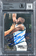 Magic Shaquille O'Neal Signed 1995 Metal #78 Card Auto Grade Gem 10! BAS Slabbed