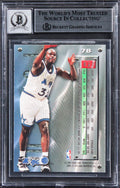 Magic Shaquille O'Neal Signed 1995 Metal #78 Card Auto Grade Gem 10! BAS Slabbed