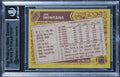 49ers Joe Montana Authentic 1986 Topps #156 Card Autographed BAS Slabbed