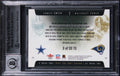 Emmitt Smith & Marshall Faulk Signed 2002 Fleer Genuine #3 Card Auto 10 BAS Slab