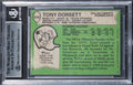 Cowboys Tony Dorsett "ROY 77, HOF 94" Signed 1978 Topps #315 RC Card BAS Slab 2
