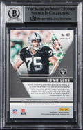 Howie Long Signed 2020 Panini Mosaic Reactive Gold #107 Card Auto 10! BAS Slab
