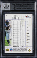 Broncos Terrell Davis "HOF 17" Signed 1999 SPX #28 Card Auto 10! BAS Slabbed
