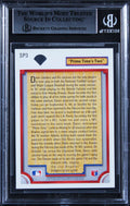 Braves Deion Sanders Authentic Signed 1992 Upper Deck #SP3 Card BAS Slabbed