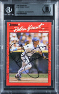 Brewers Robin Yount Authentic Signed 1990 Donruss #146 Card BAS Slabbed