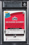 Shai Gilgeous-Alexander Signed 2018 Donruss #162 Rated Rookie Card BAS Slabbed 1