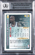 Magic Shaquille O'Neal Signed 1995 Finest #32 Card Auto Grade 10! BAS Slabbed