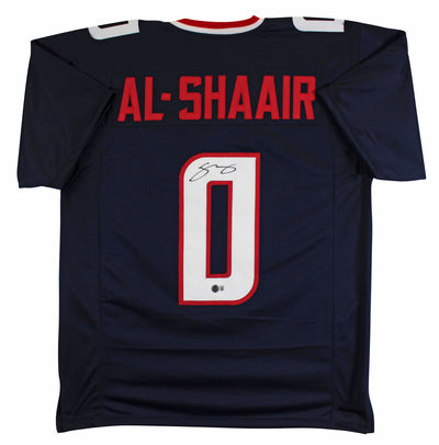 Azeez Al-Shaair Authentic Signed Navy Pro Style Jersey Autographed BAS Witnessed
