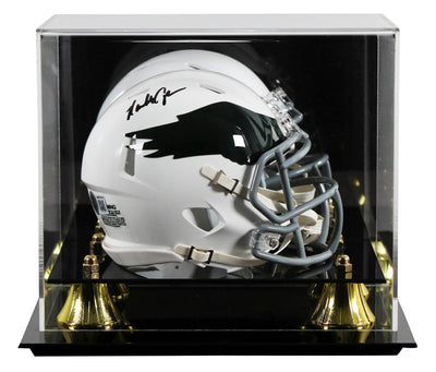 Eagles Randall Cunningham Signed 1969-73 TB Speed Mini Helmet W/ Case BAS Wit