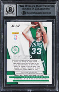 Celtics Larry Bird Signed 2014 Panini Prizm #232 Card Auto Grade 10! BAS Slabbed