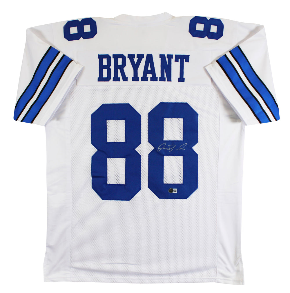 Dez Bryant Authentic Signed White Pro Style Jersey Autographed BAS Witnessed
