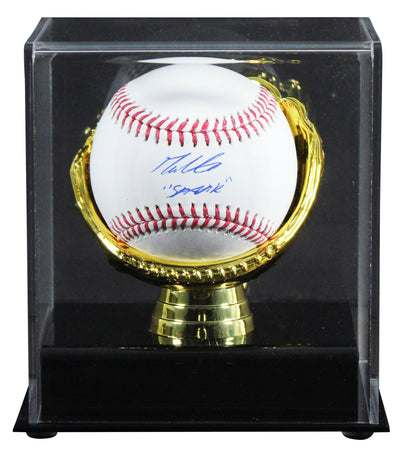 Tigers Max Clark "Spark" Authentic Signed Baseball W/ Case MLB & Fanatics
