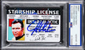 William Shatner Star Trek Signed Captain Kirk License Auto 10! PSA/DNA Slabbed