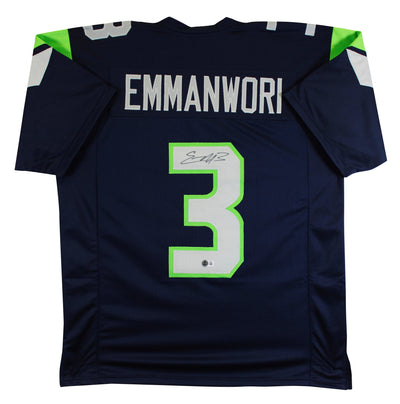 Nick Emmanwori Authentic Signed Navy Pro Style Jersey Autographed BAS Witnessed