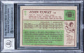 Broncos John Elway Signed 1984 Topps #63 Card Auto Grade Mint 10! BAS Slabbed 3