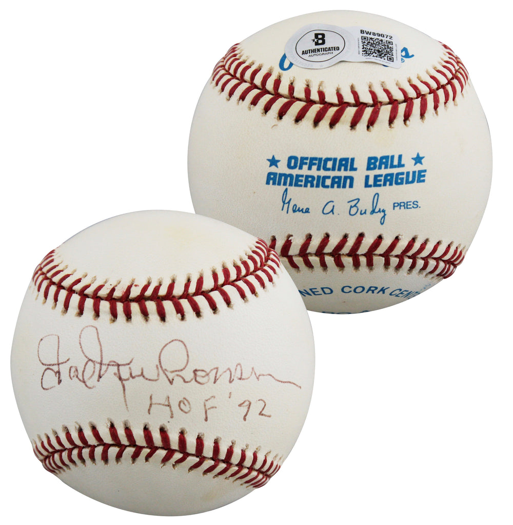 Tigers Hal Newhouser "HOF 92" Authentic Signed Budig OAL Baseball BAS #BW89072
