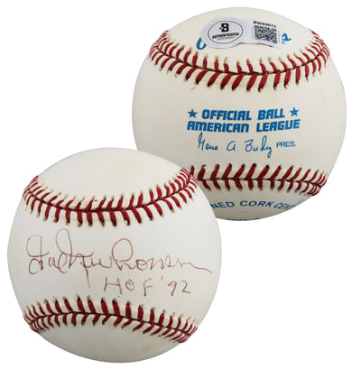 Tigers Hal Newhouser "HOF 92" Authentic Signed Budig OAL Baseball BAS #BW89072