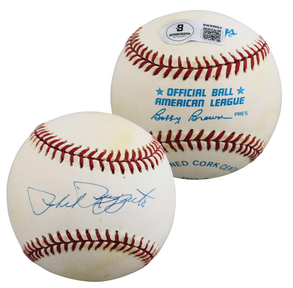 Yankees Phil Rizzuto Authentic Signed Bobby Brown OAL Baseball BAS #BW89064