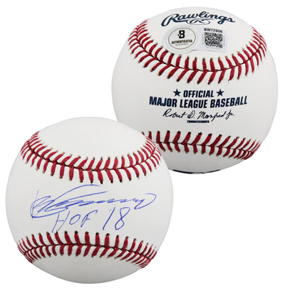 Angels Vladimir Guerrero "HOF 18" Authentic Signed OML Baseball Autographed BAS