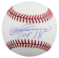 Angels Vladimir Guerrero "HOF 18" Authentic Signed OML Baseball Autographed BAS