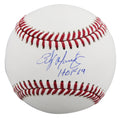 Mariners Edgar Martinez "HOF 19" Signed Robert Manfred OML Baseball W/ Case BAS
