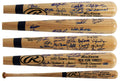 2000 Yankees (29) Torre, Jeter, Rivera, Clemens Signed Baseball Bat BAS #AE64485