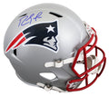 Patriots Randy Moss Signed Full Size Speed Rep Helmet W/ Case BAS Witnessed