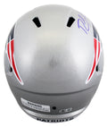 Patriots Randy Moss Signed Full Size Speed Rep Helmet W/ Case BAS Witnessed