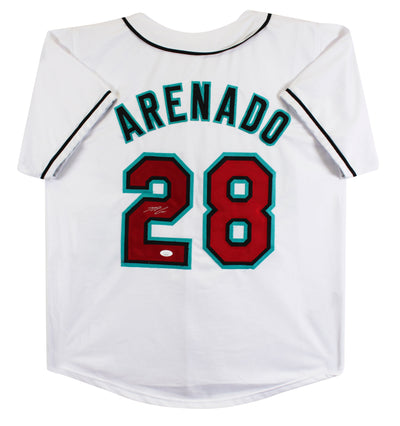 Nolan Arenado Authentic Signed White Pro Style Jersey Autographed JSA 2