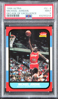 Michael Jordan 1996 Ultra Decade Of Excellence #U-4 Card Grade Mint 9! PSA Slab