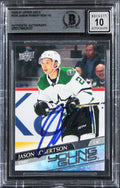 Stars Jason Robertson Signed 2020 Upper Deck #235 Card Auto 10! BAS Slabbed