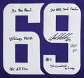 Vikings Jared Allen "6x Insc" Signed Purple Nike Limited Framed Jersey BAS Wit
