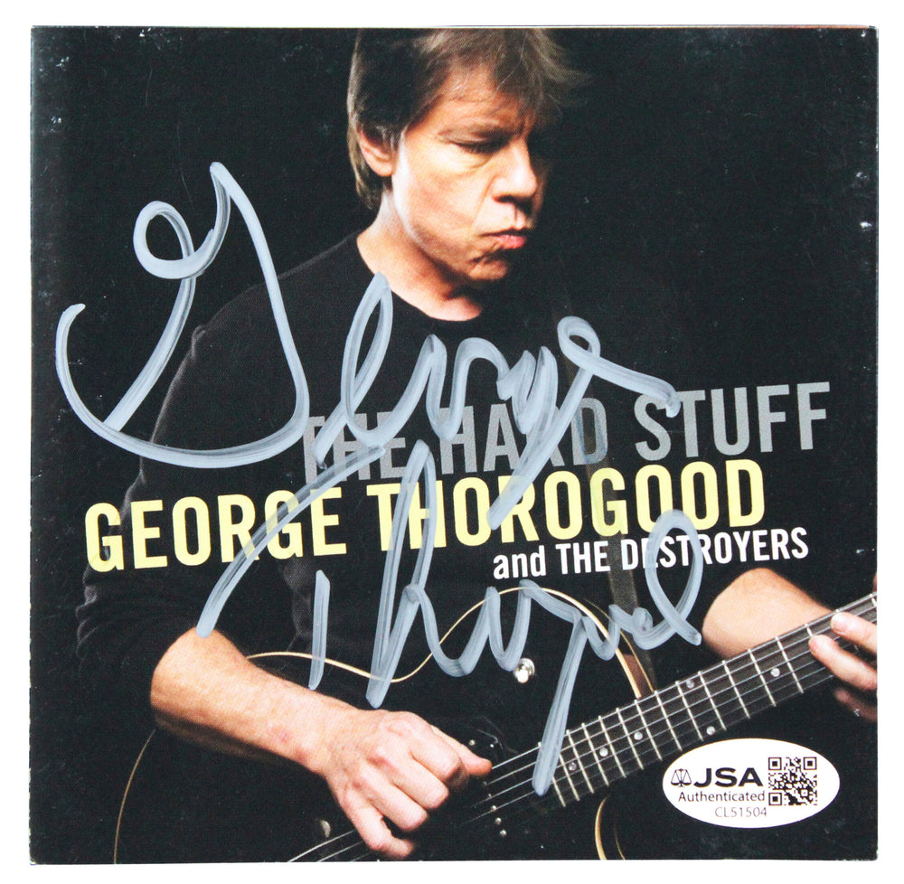 George Thorgood Authentic Signed The Hard Stuff CD Booklet JSA #CL51504