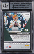 Packers Aaron Rodgers Signed 2020 Panini Mosaic #300 Card Auto 10! BAS Slabbed