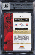 Broncos Peyton Manning Signed 2013 Elite #31 Card Auto Grade GM 10! BAS Slabbed