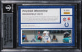 Colts Peyton Manning Signed 2020 Panini Mosaic Montage #14 Card BAS Slabbed