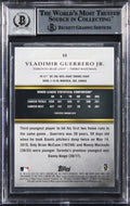 Blue Jays Vlad Guerrero Jr. Signed 2019 Topps Gold #99 RC Card Auto 10! BAS Slab