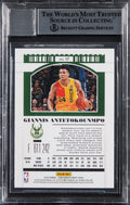 Bucks Giannis Antetokounmpo Signed 2019 Contenders DP #317 Card Auto 10 BAS Slab